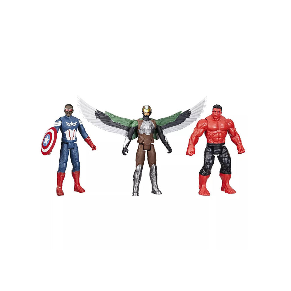 Hasbro Marvel Avengers Captain America: Brave New World Titan Hero Series 3 Φιγούρες Δράσης 30 Εκ 