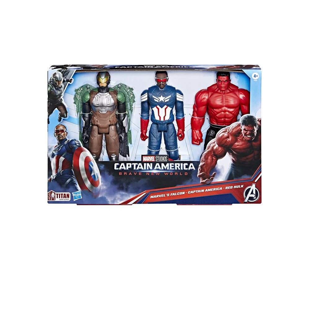 Hasbro Marvel Avengers Captain America: Brave New World Titan Hero Series 3 Φιγούρες Δράσης 30 Εκ 