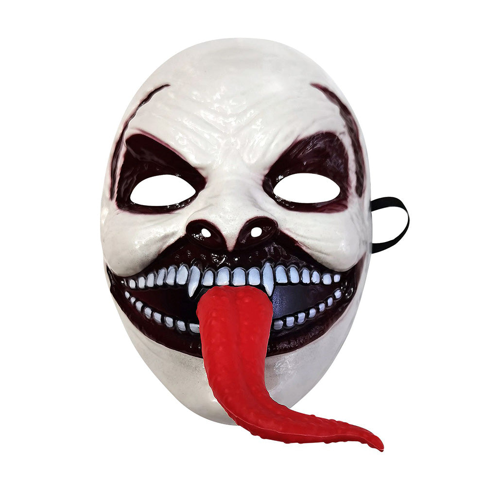 Μάσκα Ασπρόμαυρη με Κόκκινη Γλώσσα 26x18εκ