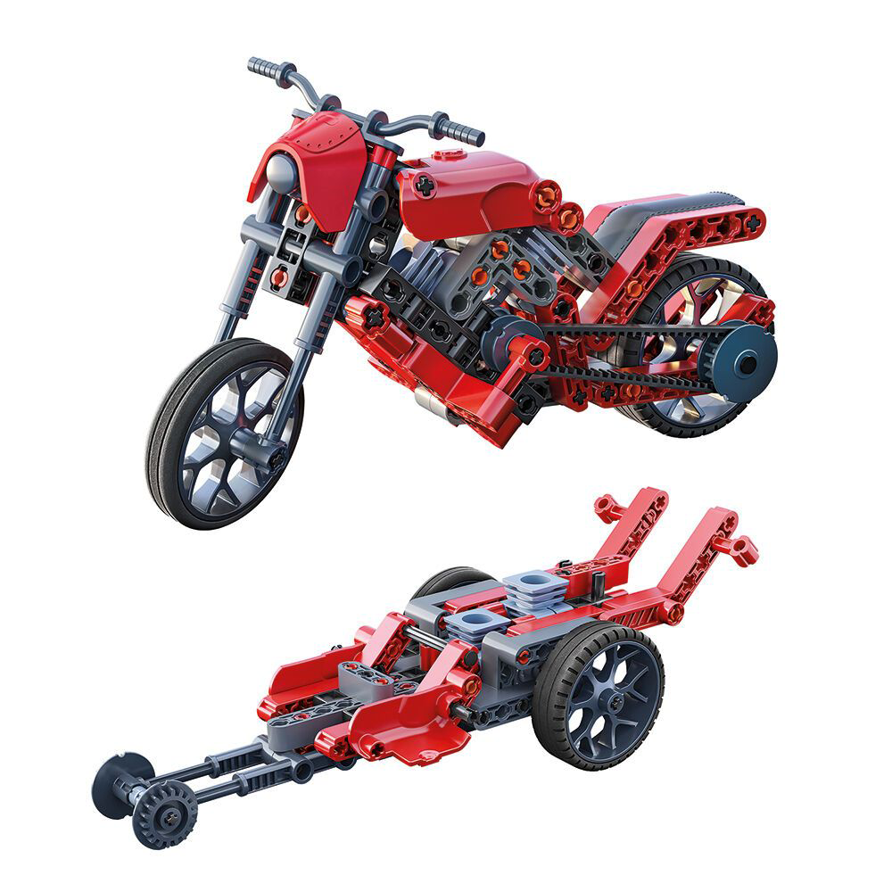 Μαθαίνω Και Δημιουργώ Build Εκπαιδευτικό Παιχνίδι Εργαστήριο Μηχανικής Roadster & Dragster