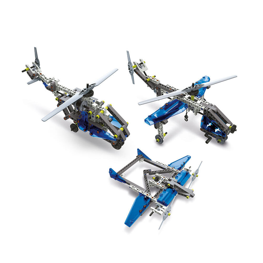 Μαθαίνω Και Δημιουργώ Build Εκπαιδευτικό Παιχνίδι Εργαστήριο Μηχανικής Αεροπλάνα Και Ελικόπτερα 8+ 5