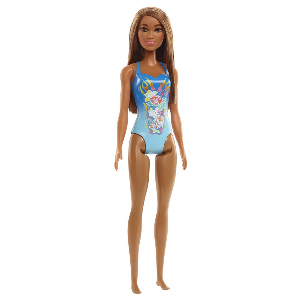 MattelMattel Barbie Beach Καστανόξανθη Κουκλα Μπλε Μαγιώpapell.gr