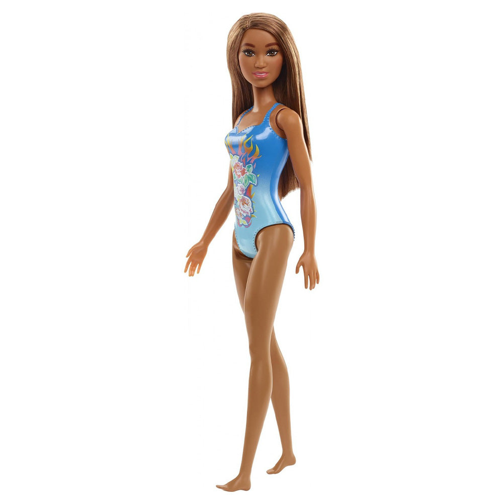 MattelMattel Barbie Beach Καστανόξανθη Κουκλα Μπλε Μαγιώpapell.gr