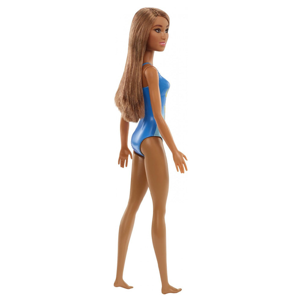 MattelMattel Barbie Beach Καστανόξανθη Κουκλα Μπλε Μαγιώpapell.gr