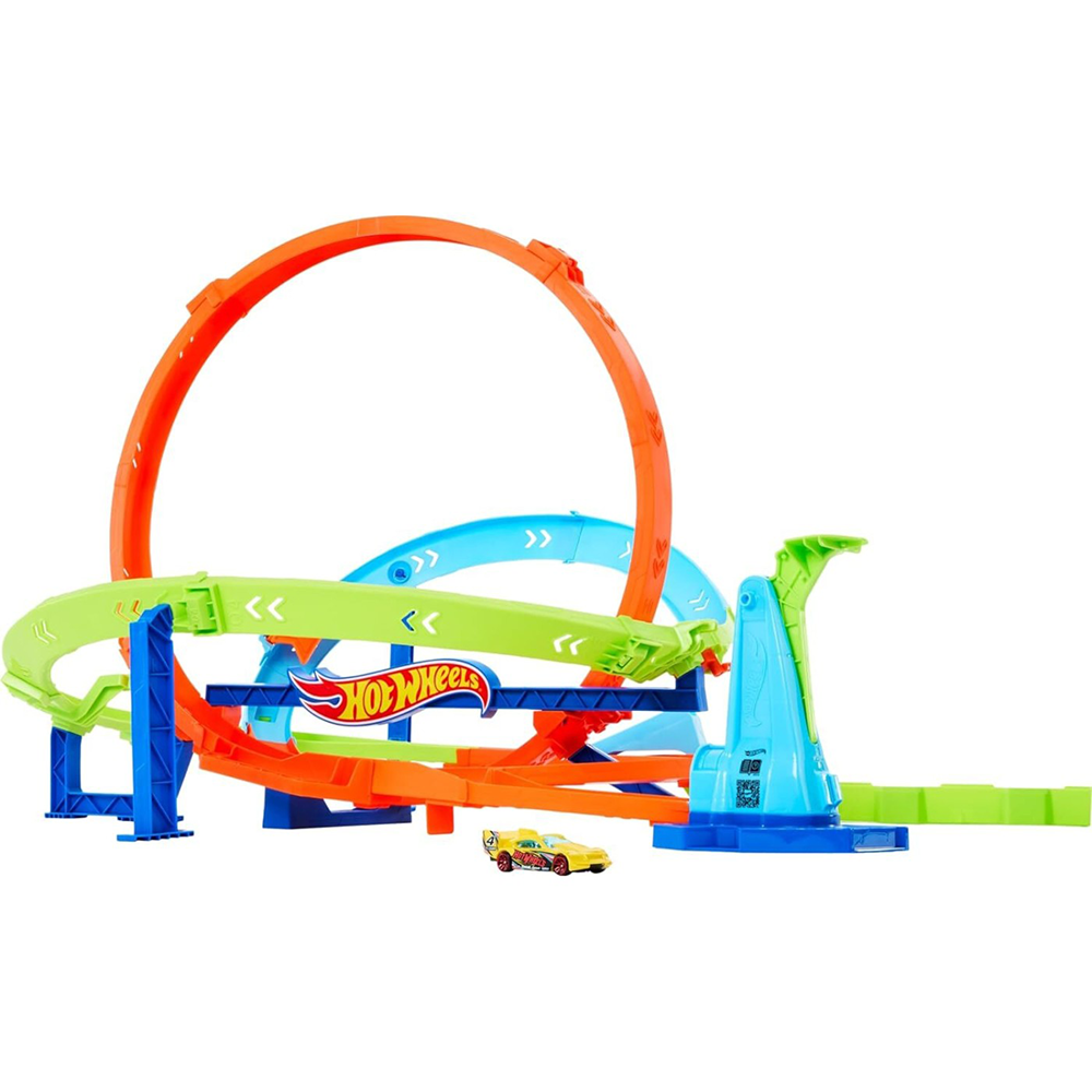 MATTEL HOT WHEELSMattel Hot Wheels Πίστα Σούπερ Extreme Λουπ, Action Loop Cyclone Challenge Track Setpapell.gr