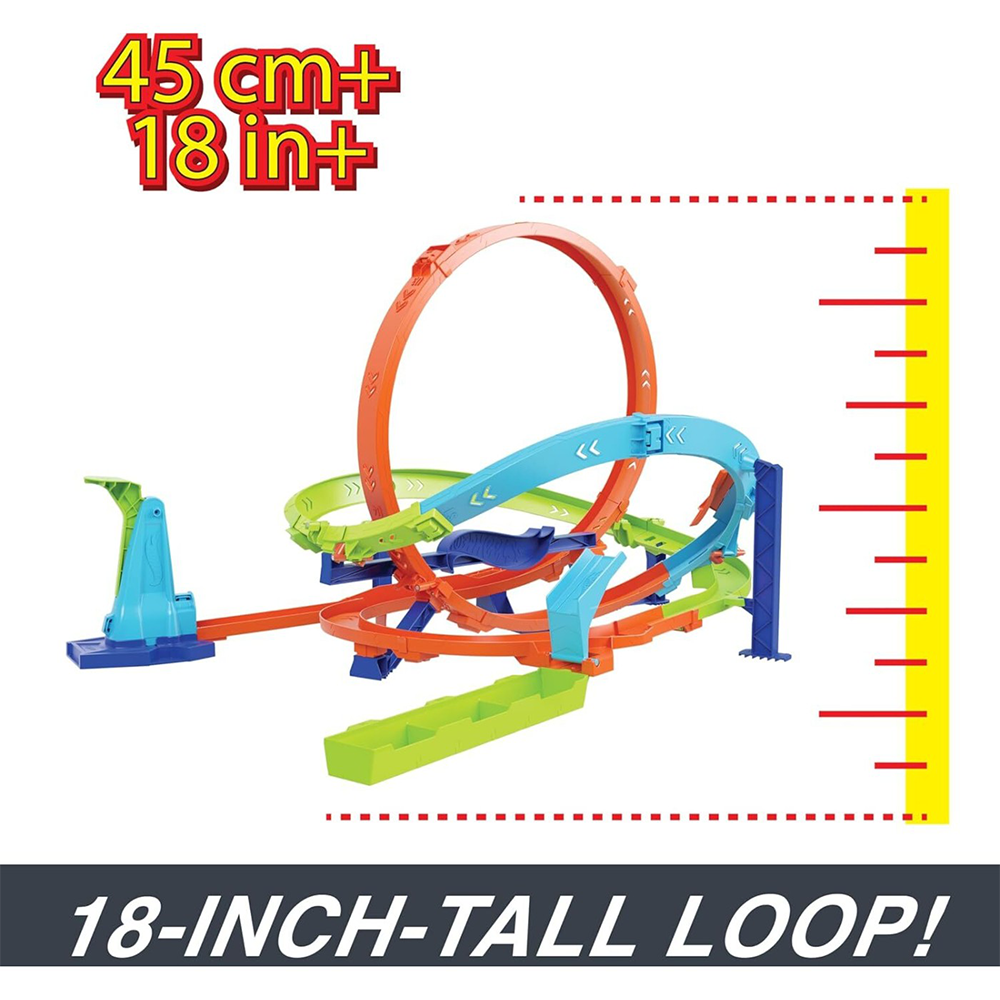 MATTEL HOT WHEELSMattel Hot Wheels Πίστα Σούπερ Extreme Λουπ, Action Loop Cyclone Challenge Track Setpapell.gr