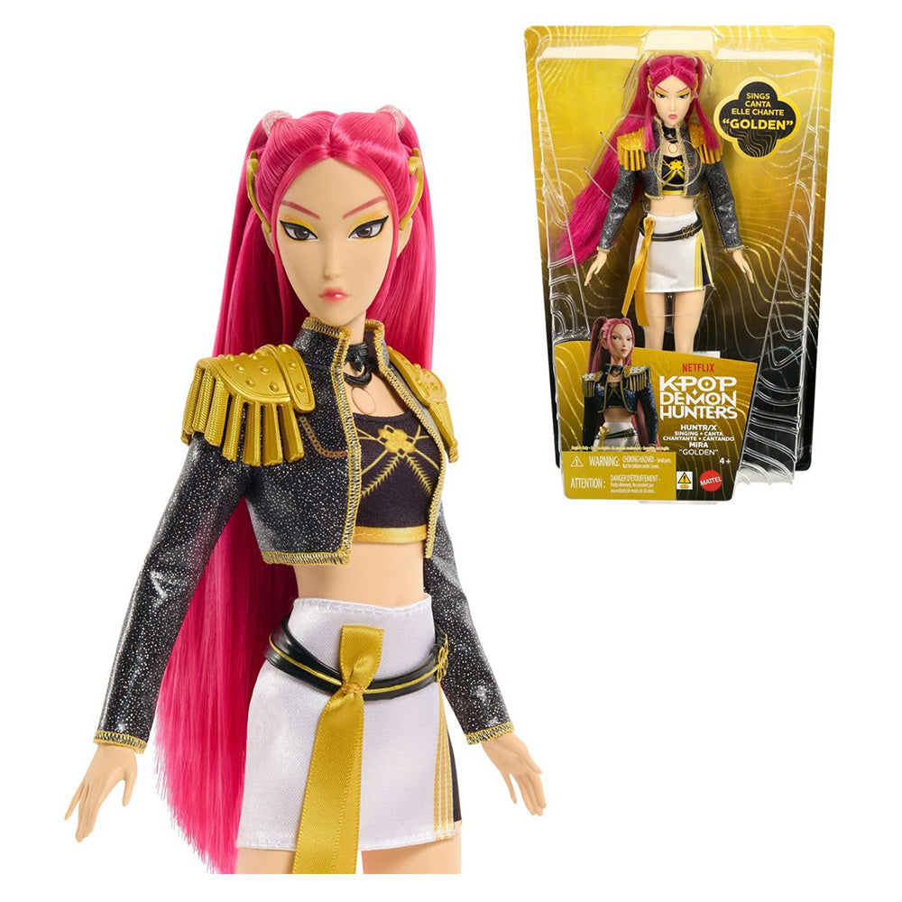 Mattel K-Pop Demon Hunters HUNTR/X Mira Singing Doll “Golden” με Αγγλικά Τραγούδια