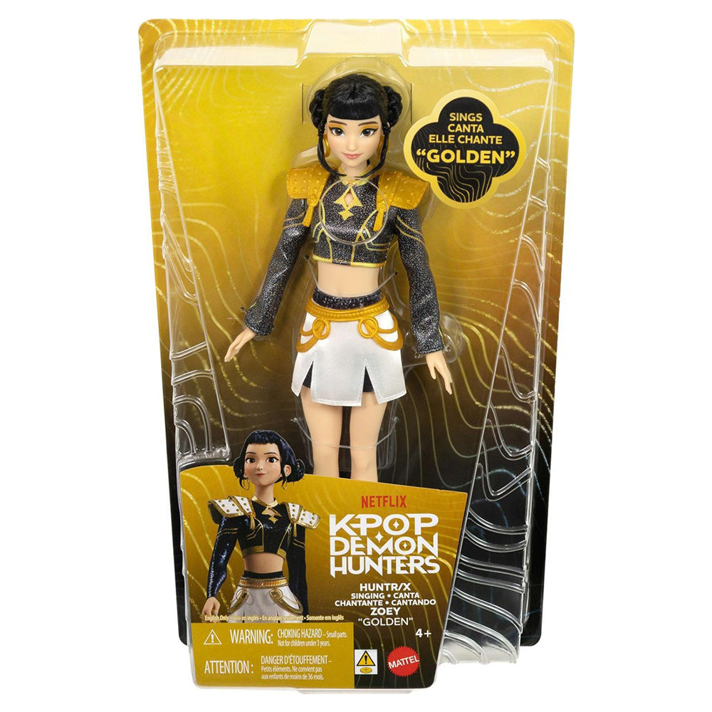 Mattel K-Pop Demon Hunters HUNTR/X Zoey Singing Doll “Golden” με Αγγλικά Τραγούδια