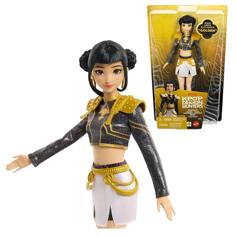 Mattel K-Pop Demon Hunters HUNTR/X Zoey Singing Doll “Golden” με Αγγλικά Τραγούδια