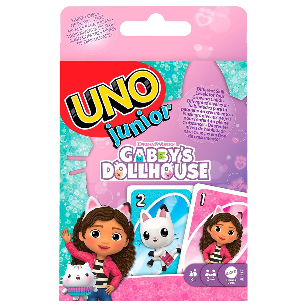 Mattel Uno: Uno Junior Gabby's Dollhouse Παιδικό Επιτραπέζιο Παιχνίδι Καρτών
