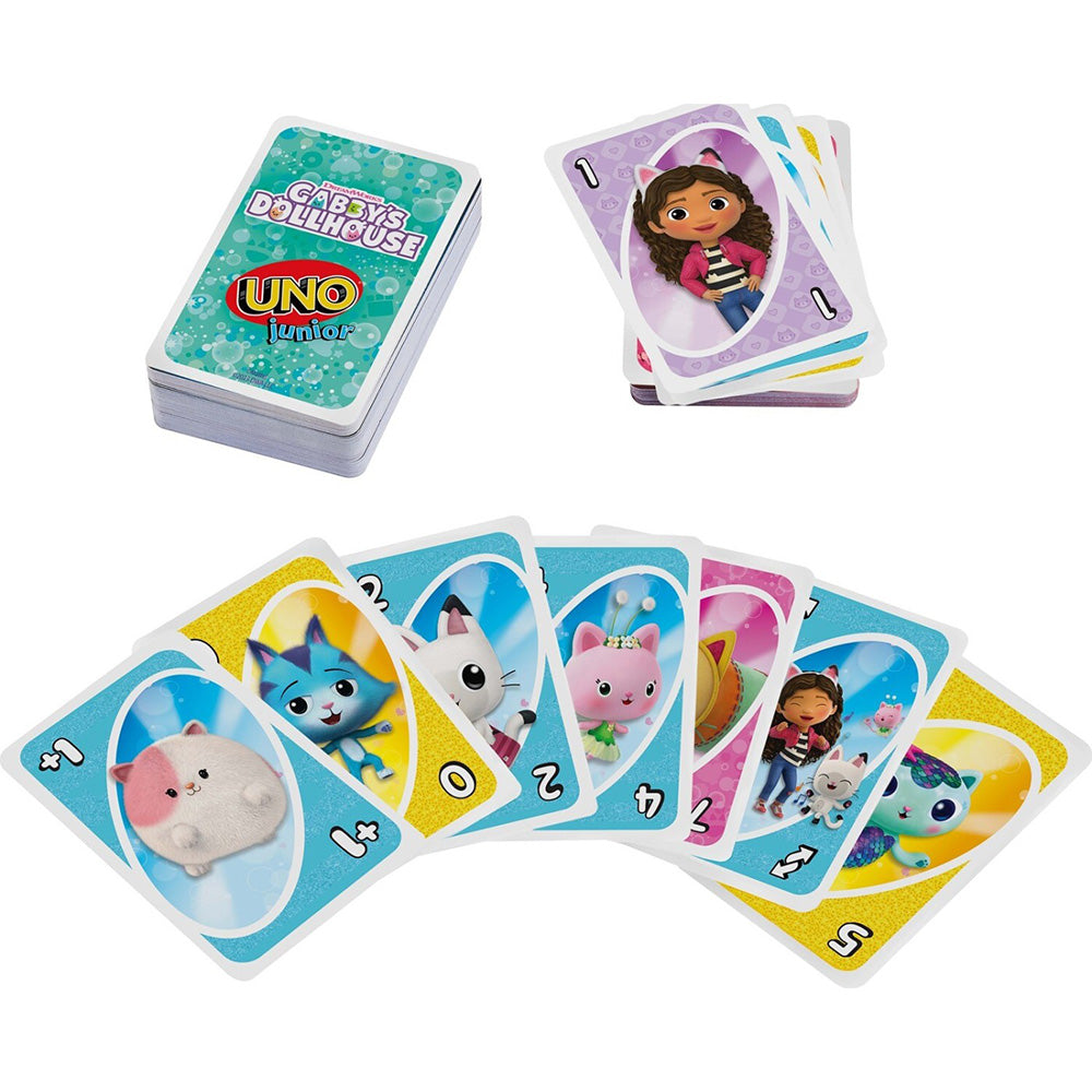 Mattel Uno: Uno Junior Gabby's Dollhouse Παιδικό Επιτραπέζιο Παιχνίδι Καρτών