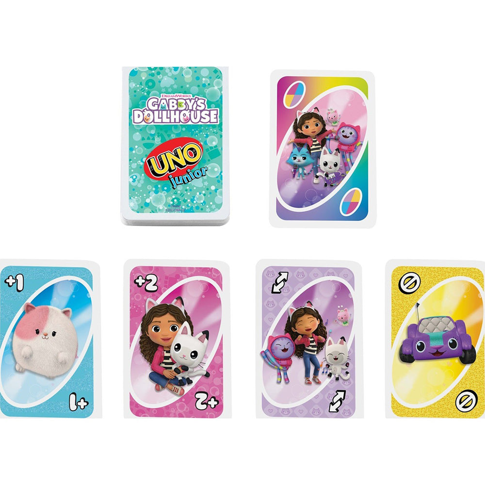 Mattel Uno: Uno Junior Gabby's Dollhouse Παιδικό Επιτραπέζιο Παιχνίδι Καρτών