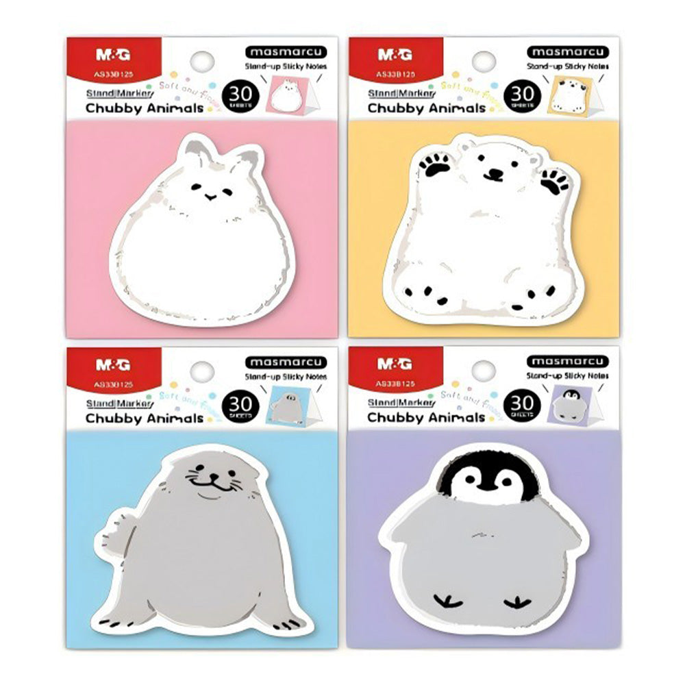 M&GM&G Αυτοκόλλητες Σημειώσεις Με Ζωάκια 30φ 4 Σχέδια - 1 Τμχpapell.gr