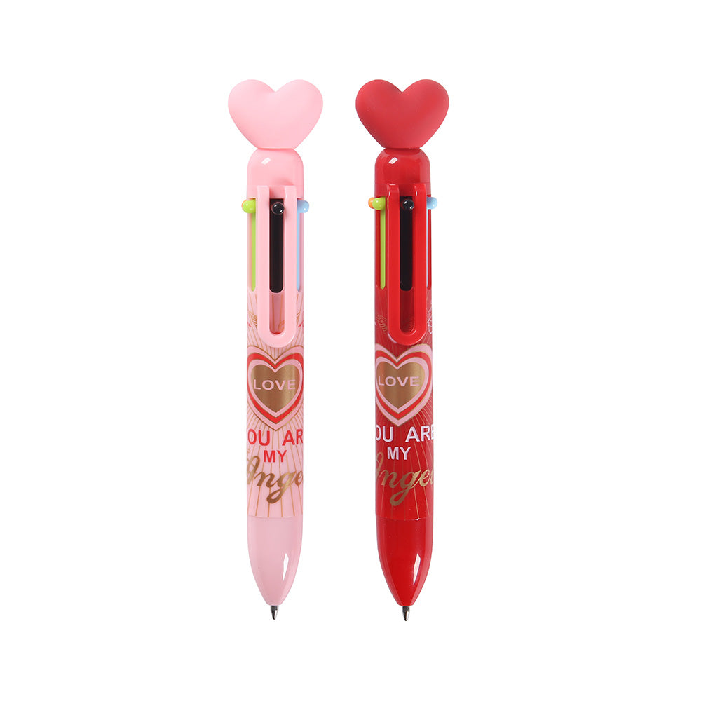 M&G Στυλό Ballpoint Pen Love με 6 Χρώματα 0.7μμ σε 2 Σχέδια - 1 Τμχ