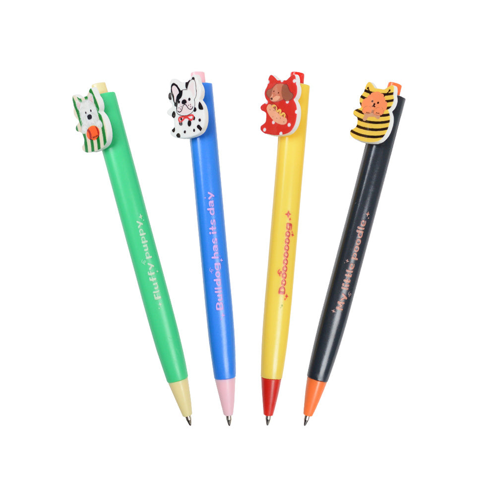 M&G Στυλό Ballpoint Puppy Μπλε Μελάνι 0,7 mm 4 Σχέδια - 1 Τμχ