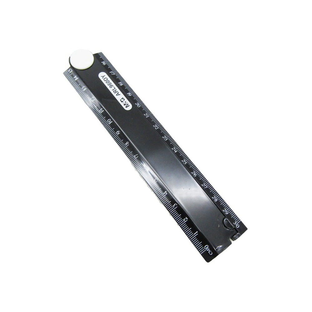 M&GM&G Χάρακας 30Εκ Με Αναδίπλωση 2 Χρώματα - 1 Τμχpapell.gr