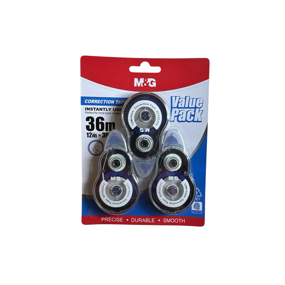 M&G Διορθωτική Ταινία 5 mm 36 m Value Pack 3x12 m – 3 Τεμάχια