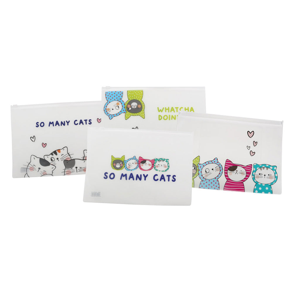 M&G Φάκελος Zip So Many Cats A5 4 Σχέδια - 1 Τμχ