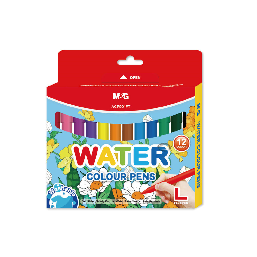 M&GM&G Μαρκαδόροι Water Color 12 Χρώματαpapell.gr