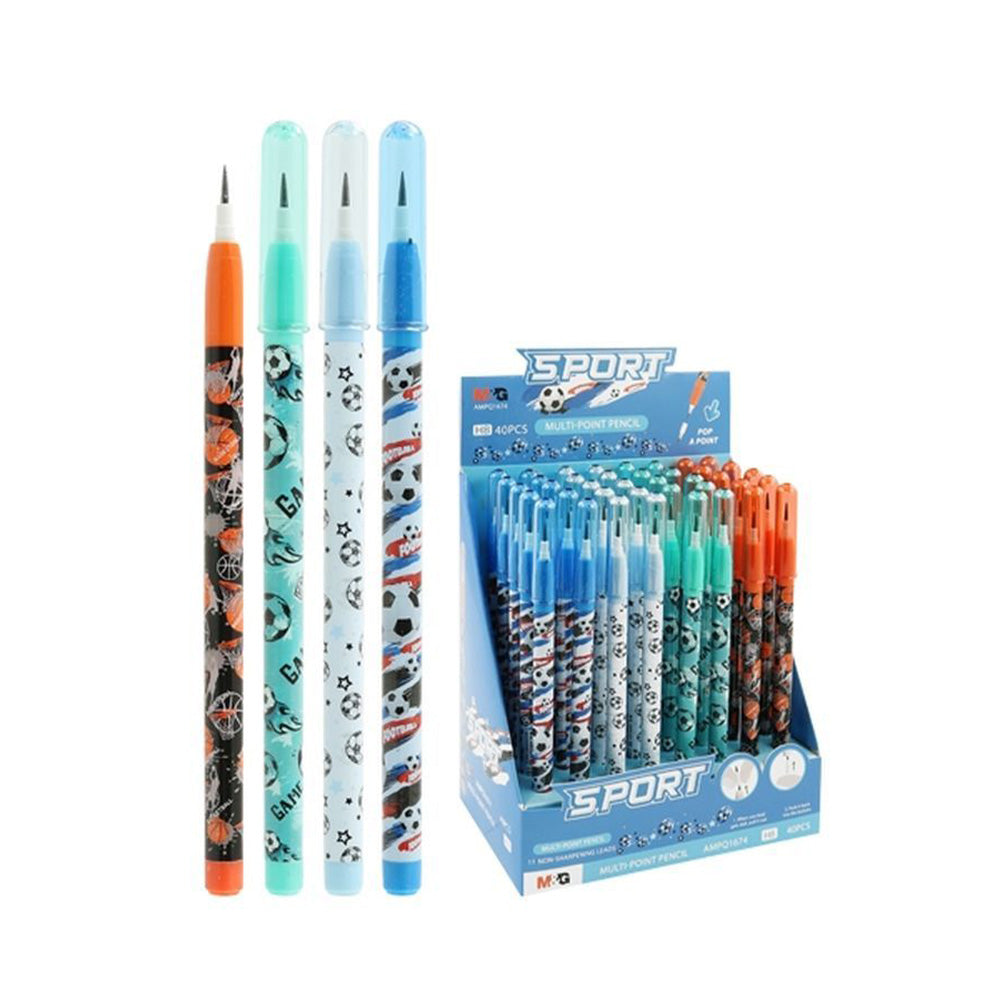 M&G Μολύβι Με 11 Μύτες Sports 4 Σχέδια- 1 Τμχ