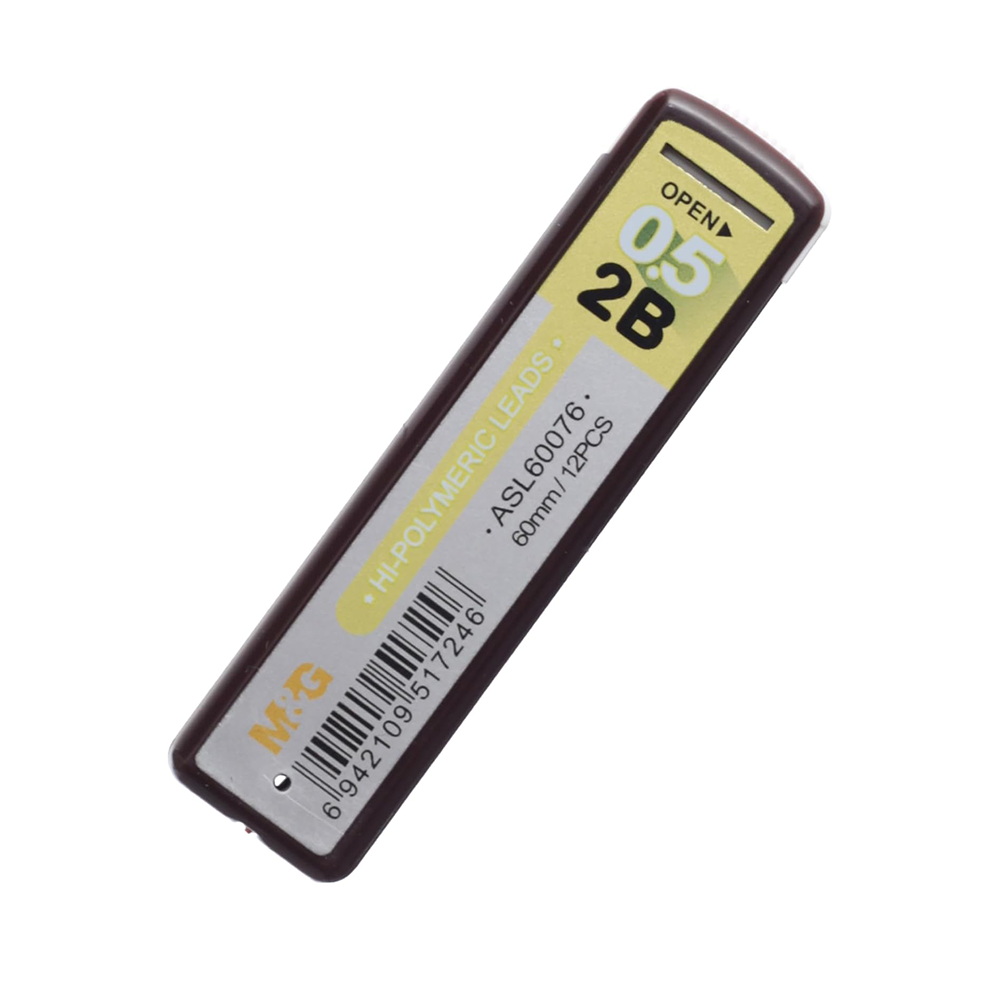 M&G Μύτες Μηχανικού Μολυβιού 2B 0.5mm 12 Τεμάχια