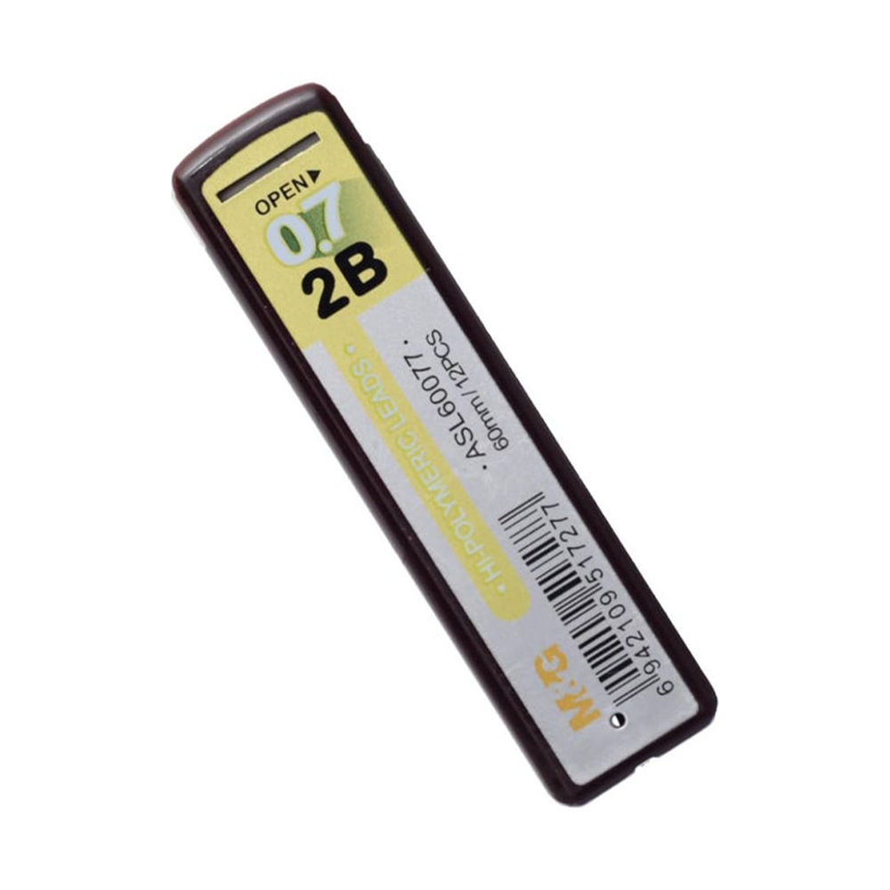 M&G Μύτες Μηχανικού Μολυβιού 2B 0.7mm 12 Τεμάχια