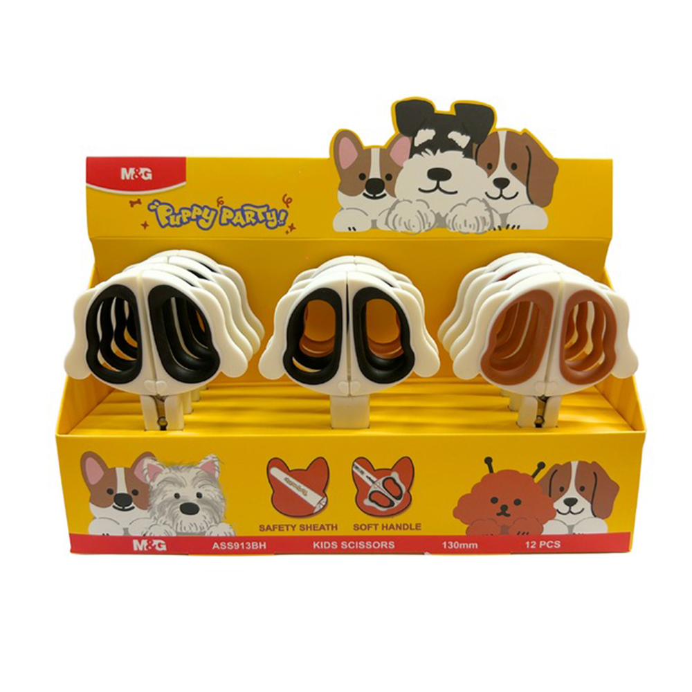 M&G Παιδικό Ψαλίδι Puppy Party σε 2 Σχέδια - 1 Τμχ