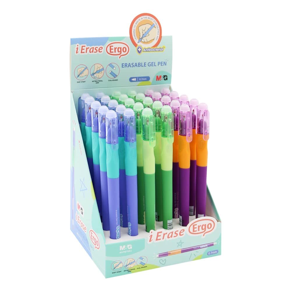 M&GM&G Στυλό Erase Ergo Erasable Gel Pen 0.7mm  3 Σχέδια- 1Τμχpapell.gr