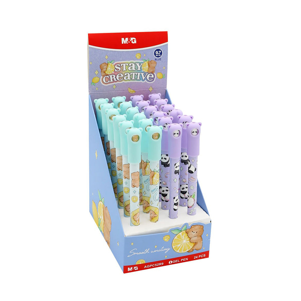 M&G Στυλό Gel Stay Creative Μπλε Μελάνι 0,7 mm 2 Σχέδια – 1 Τμχ