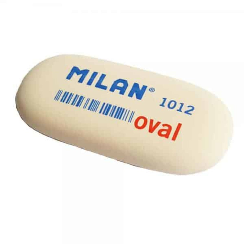 Milan Γόμα Οβάλ Λευκή Μαλακή 1012