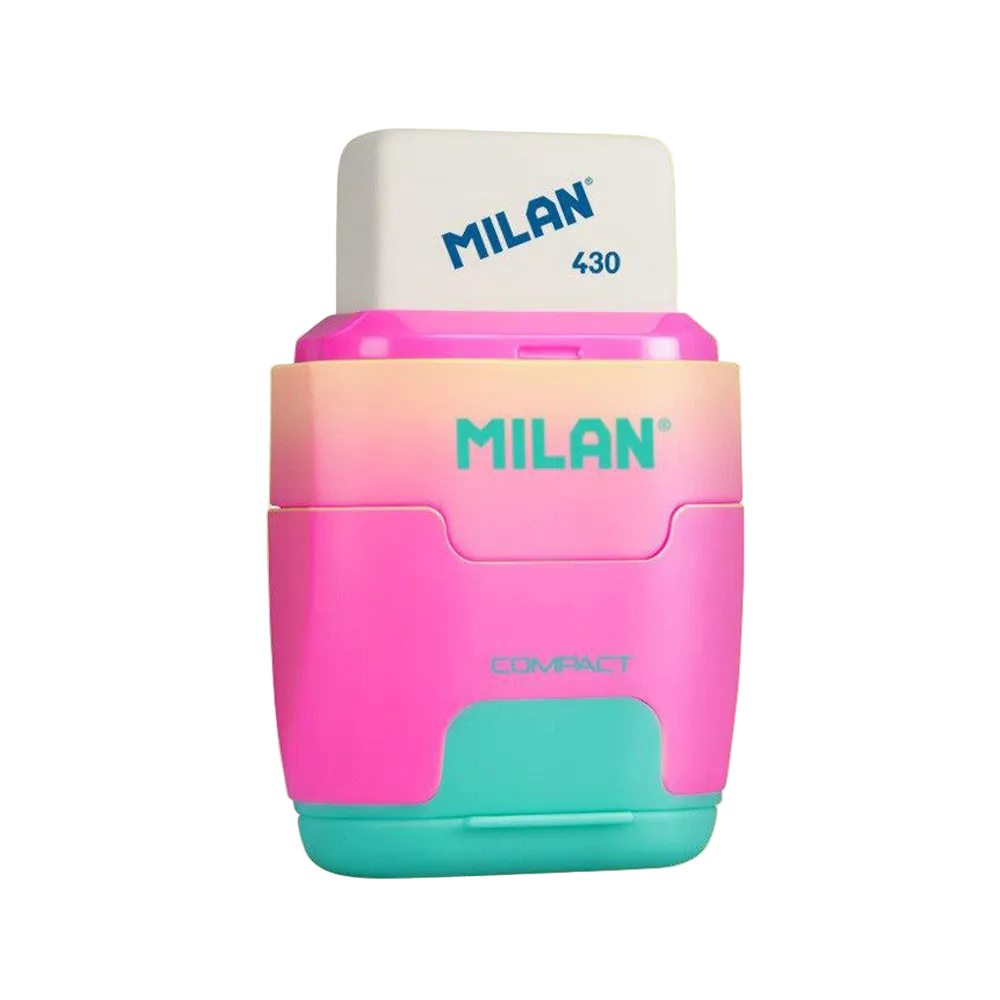 Milan Ξύστρα Και Γόμα Compact Sunset σε 4 Χρώματα - 1 Τμχ