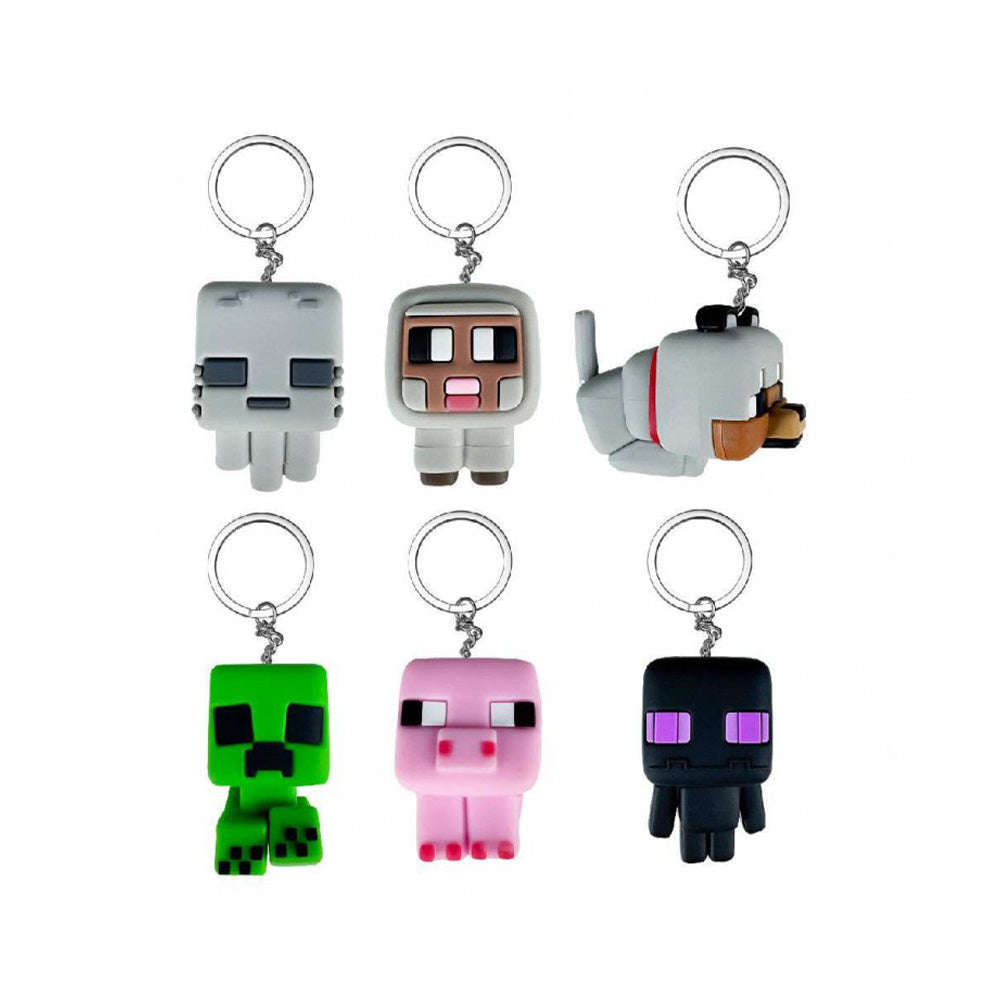 Μπαλάκι Έκπληξη Minecraft Rubber Hangers Φιγούρα Μπρελόκ 