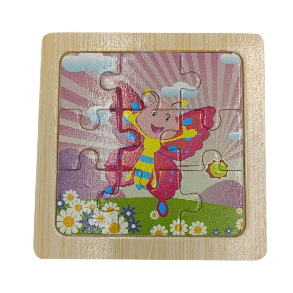 Μίνι Ξύλινο Πάζλ 4 Σχέδια - 1Τμχ
