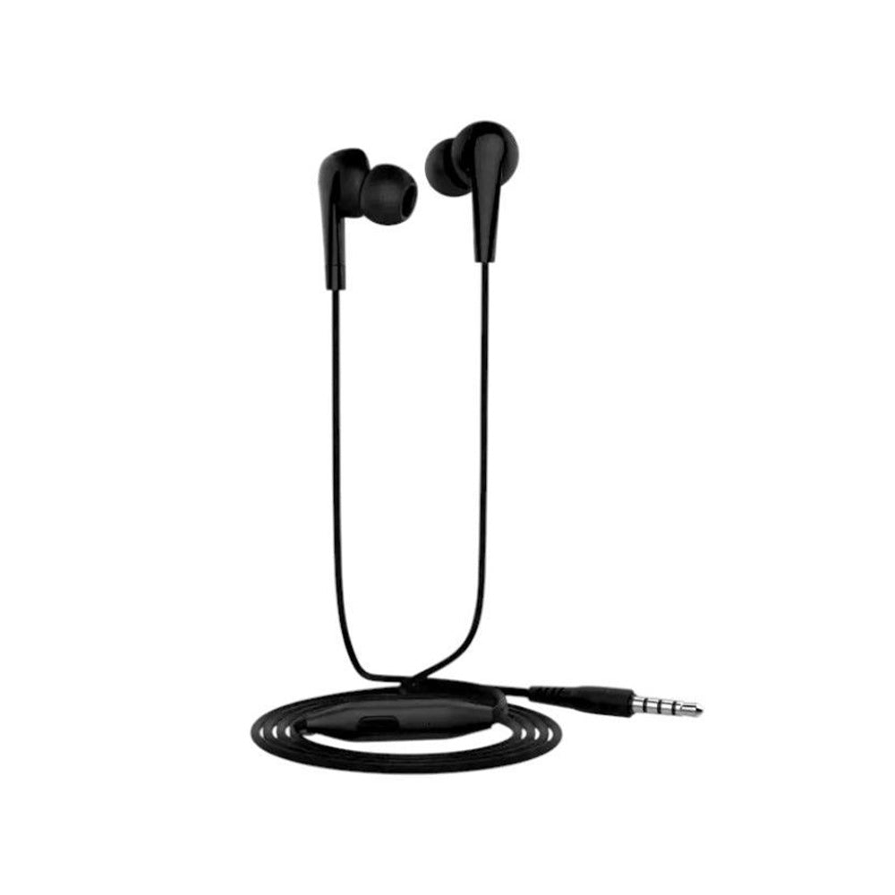Ενσύρματα Ακουστικά Μαύρα με Μικρόφωνο 