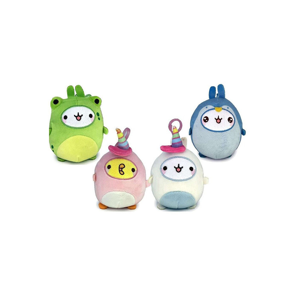 Molang Λούτρινο Μπρελόκ 15 εκ με Κλιπ σε 4 Σχέδια - 1 Τμχ