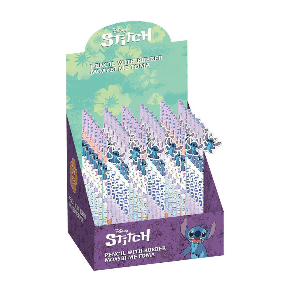 Μολύβι Με Γόμα Lilo & Stitch 2 Σχέδια - 1 Τμχ