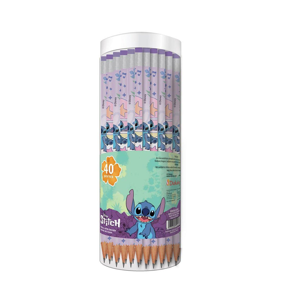 Μολύβι Με Γόμα Lilo & Stitch 2 Σχέδια - 1 Τμχ