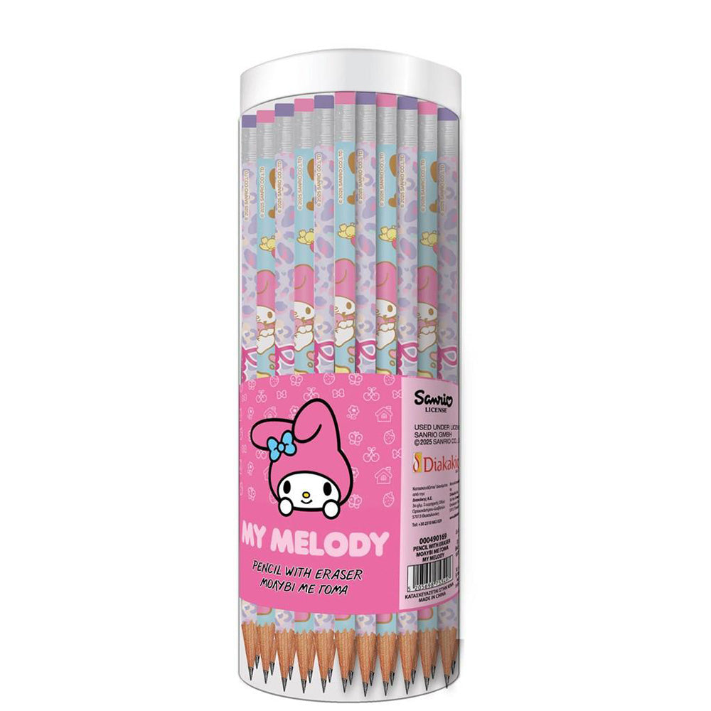 Μολύβι Με Γόμα My Melody 2 Σχέδια - 1 Τμχ