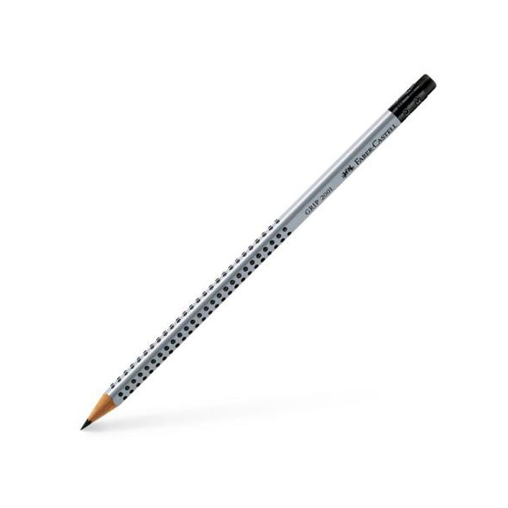 Faber Castel Μολυβι Grip Γκρι Με Γομα