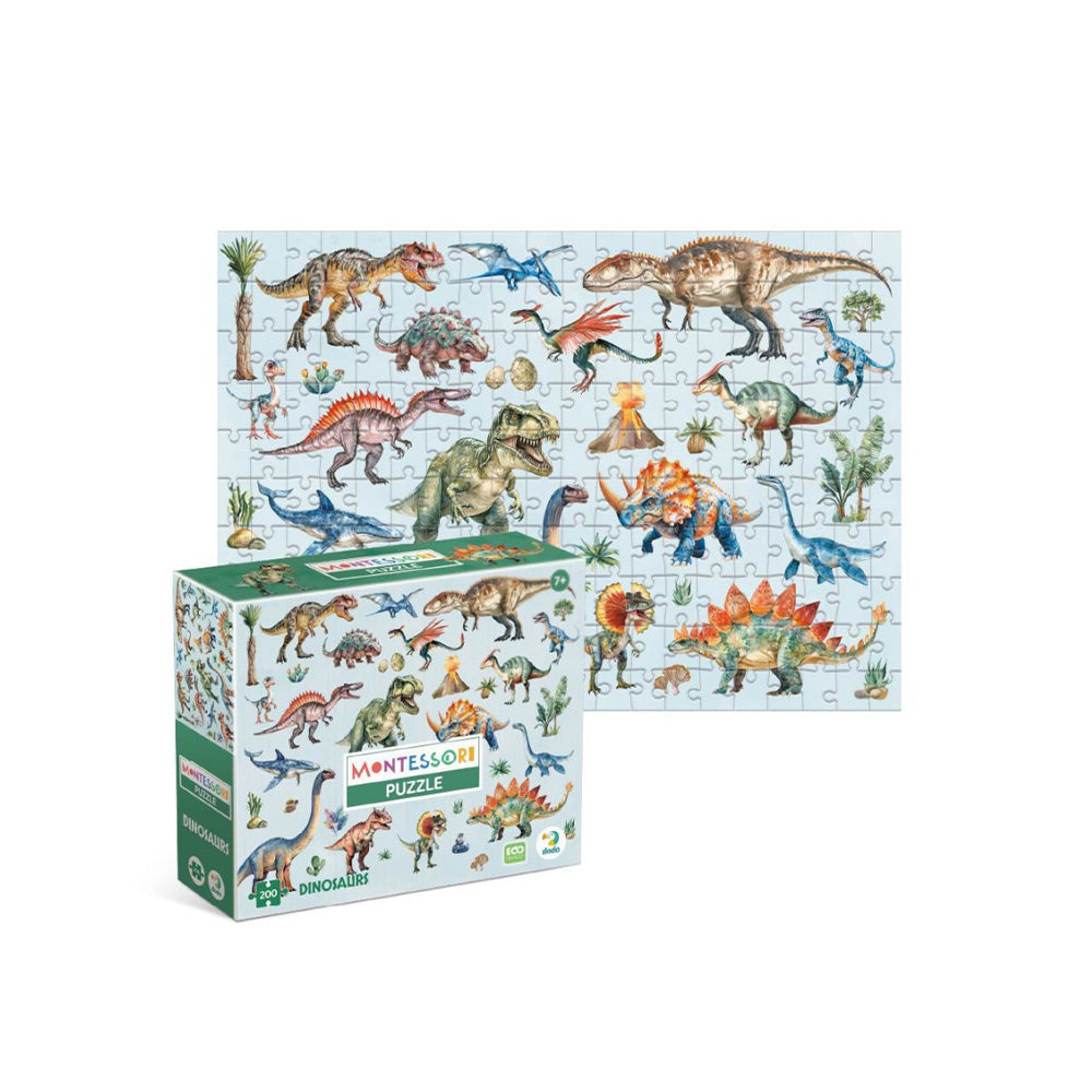 Dodo Puzzles Montessori Dinosaurs – Δεινόσαυροι 200 τμχ