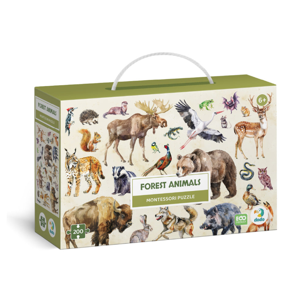 Dodo Montessori Puzzle – Ζώα του Δάσους 200 Τεμ