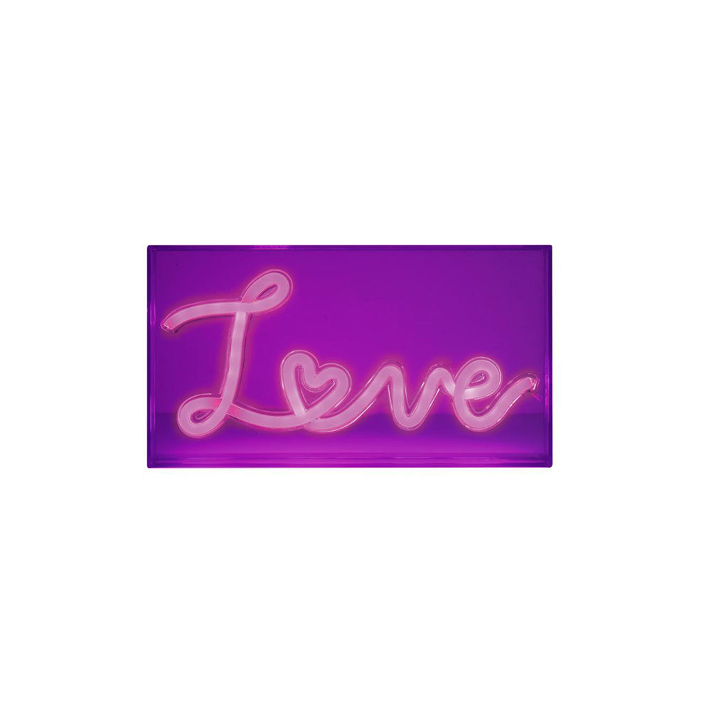 Mood Διακοσμητικό Φωτιστικό Neon LED Love 23x4x13 εκ