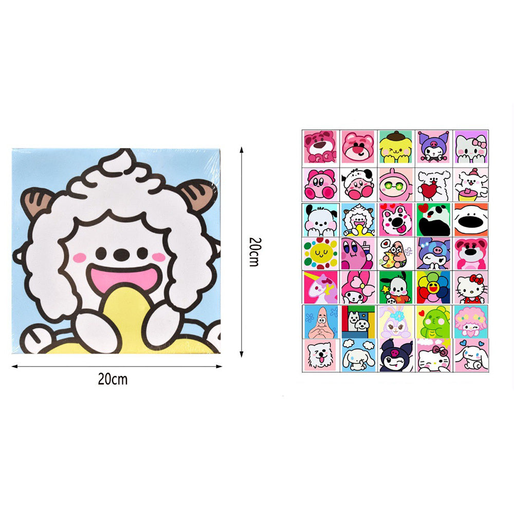 OEMΜωσαϊκό Κατασκευής Με Pom Pom 20χ20 εκ Διάφορα Σχέδια - 1 Τμχpapell.gr