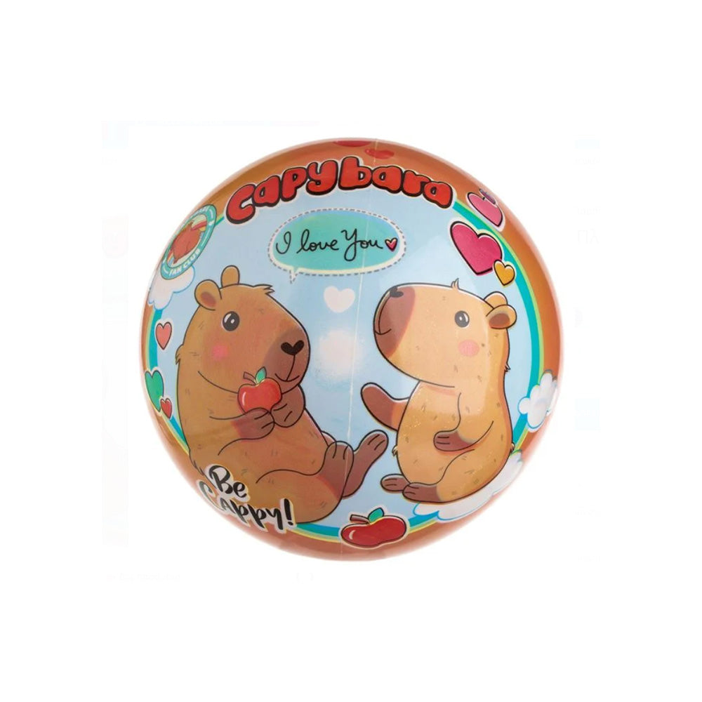 Star Πλαστική Μπάλα Capybara 23 εκ σε 2 Σχέδια (1 Τεμάχιο)