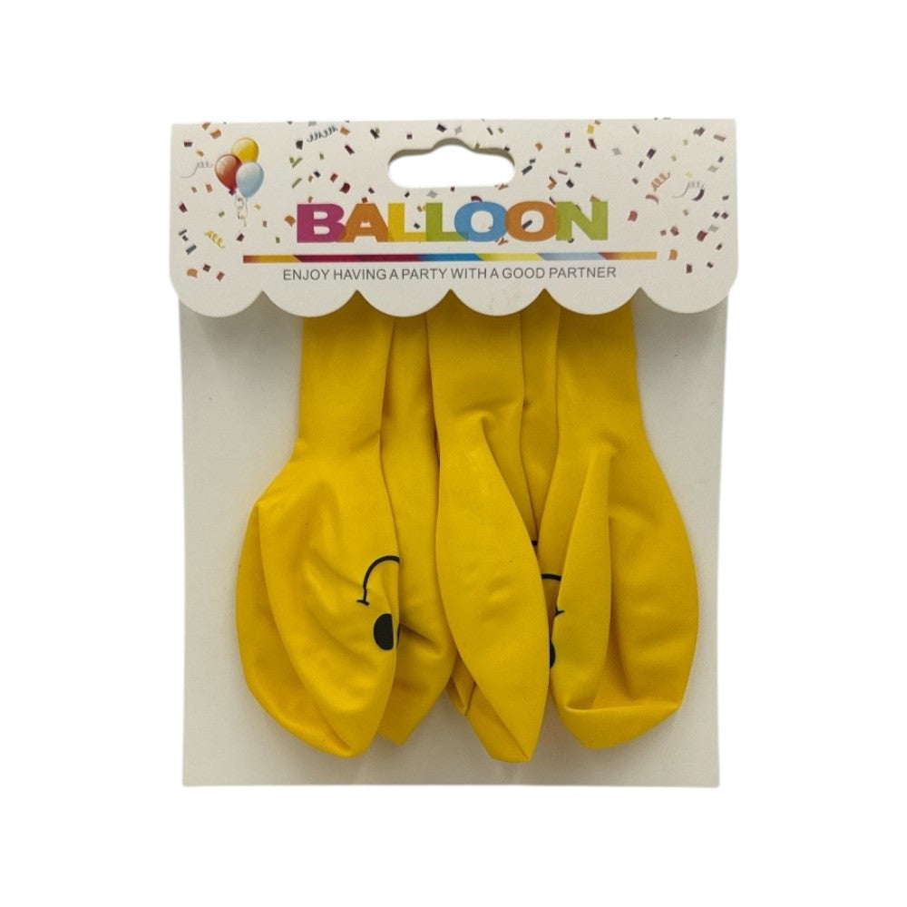 OEMΜπαλόνια Κίτρινες Φατσούλες 5Τμχpapell.gr