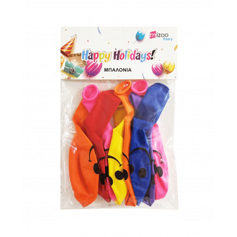 OEMΜπαλόνια Φατσούλες 8Τμχ Διάφορα Χρώματαpapell.gr