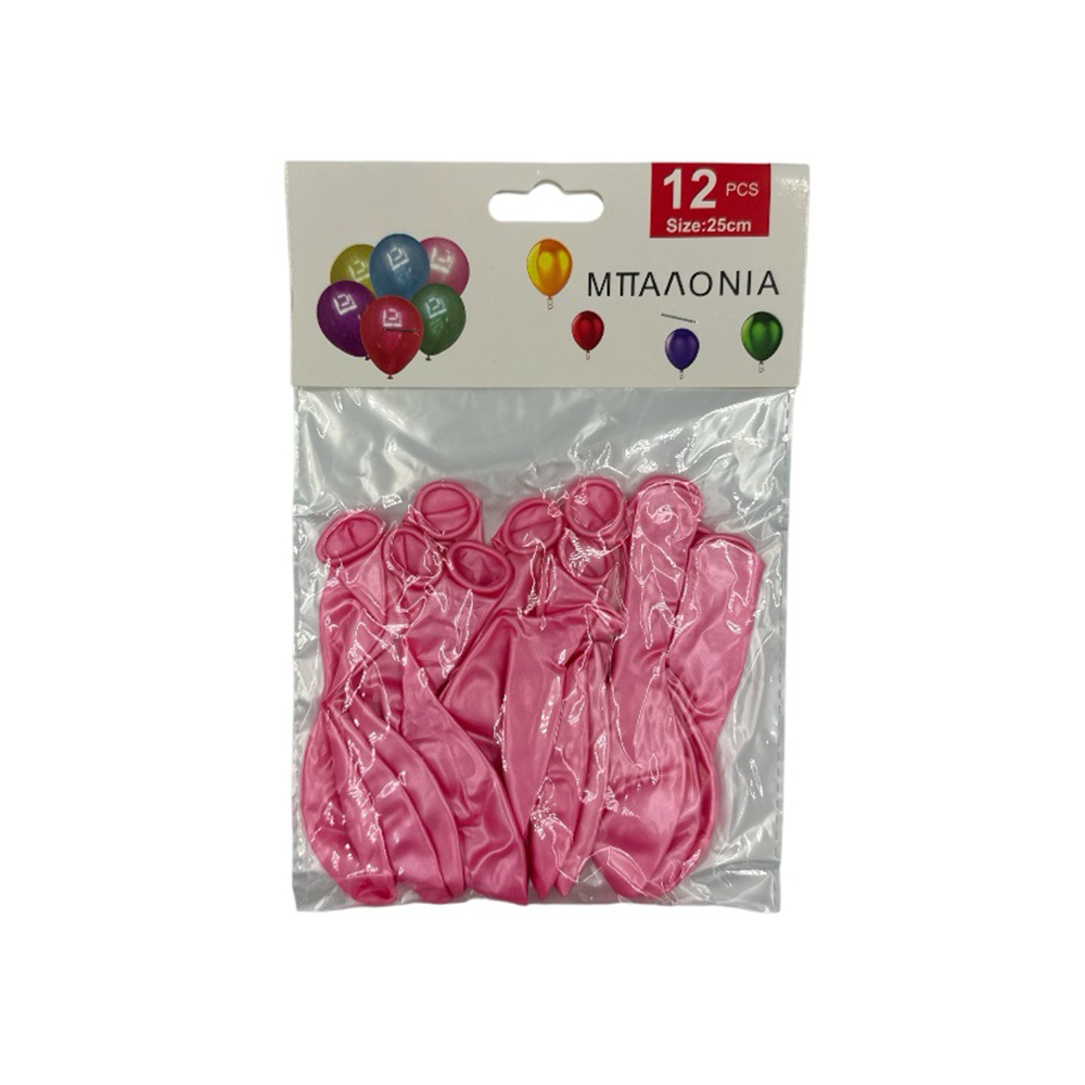 OEMΜπαλόνια Φούξια Μεταλλιζέ 12 Τμχ 25 εκpapell.gr