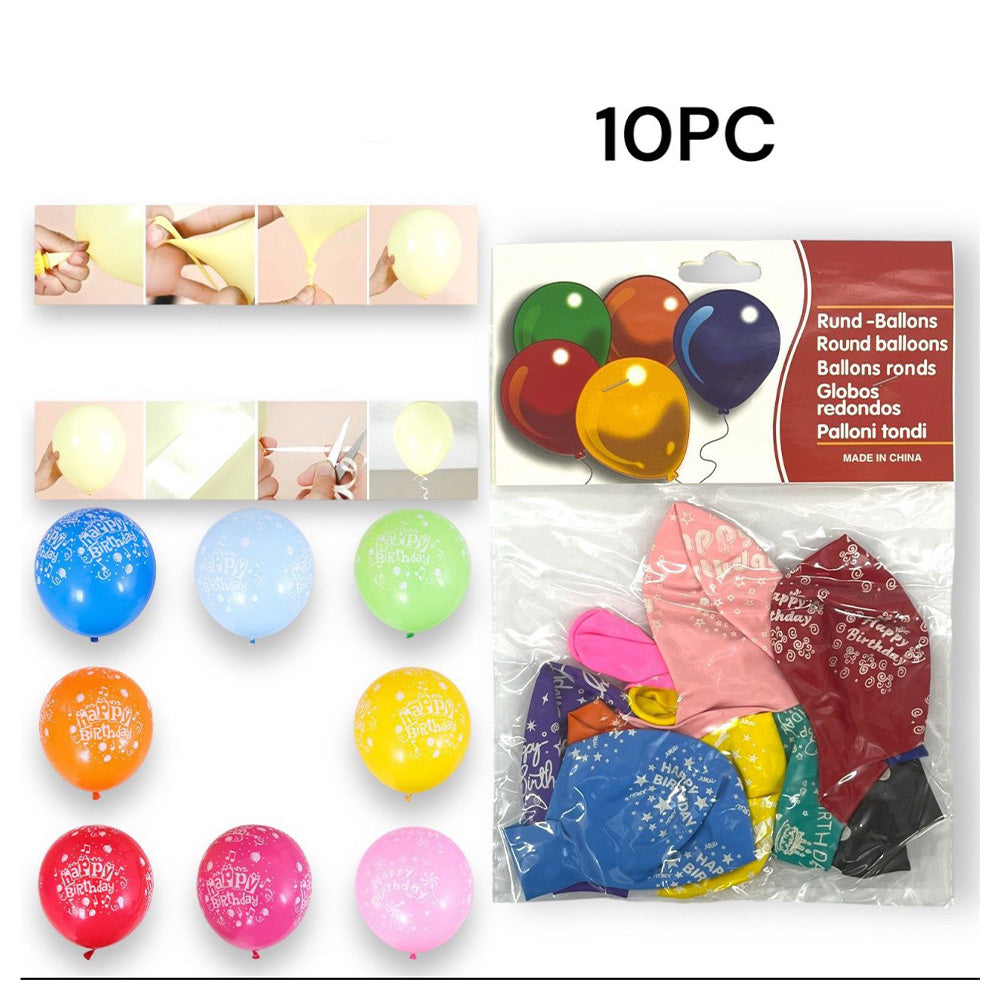 OEMΣετ Μπαλόνια Happy Birthday 10 Τμχpapell.gr