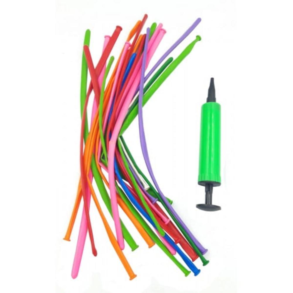 OEMΜπαλόνια Μακρόστενα Με Τρόμπα Μικρή 20Τμχpapell.gr