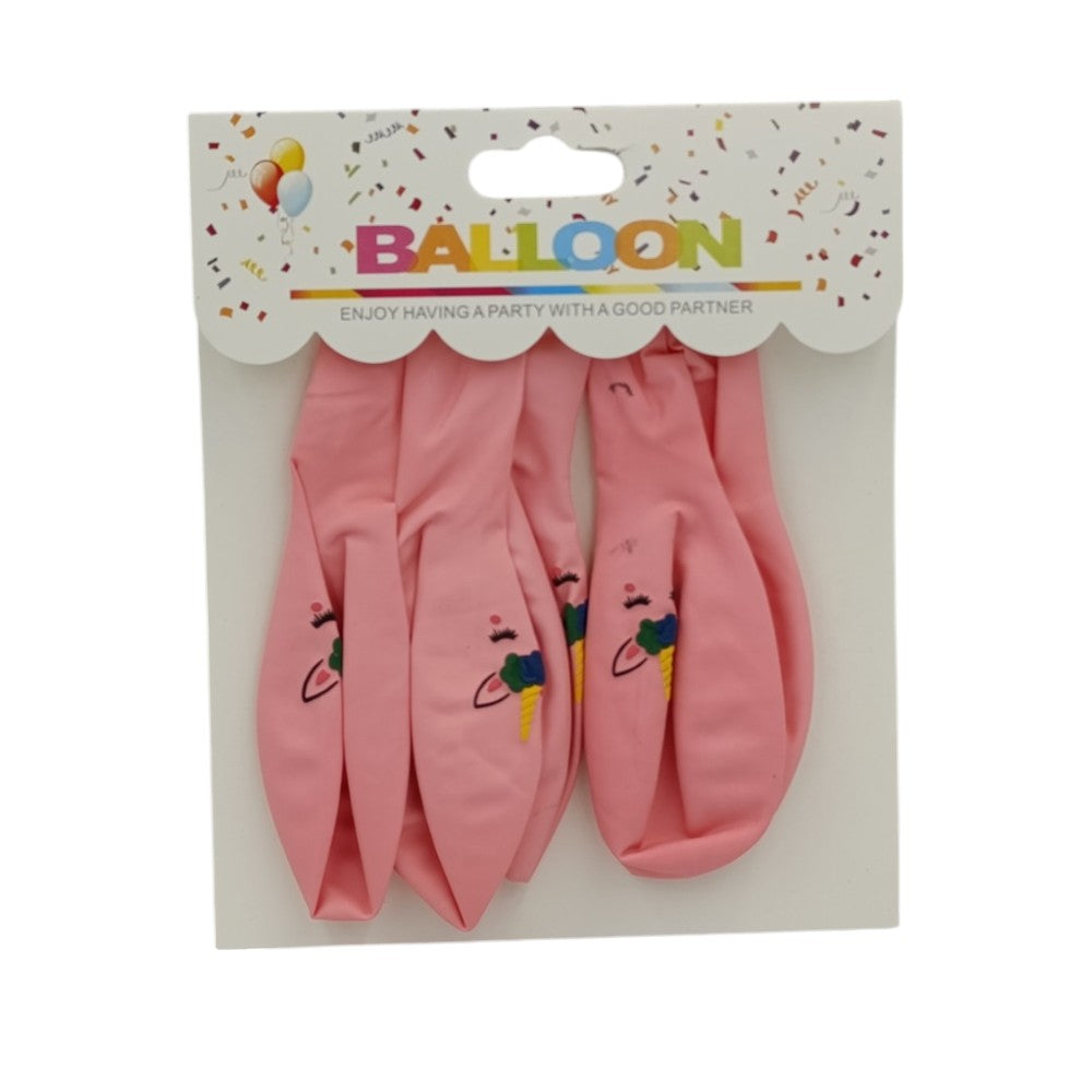 OEMΜπαλόνια Μονόκερος Ροζ 5Τμχpapell.gr